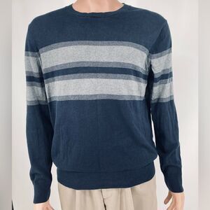 Banana Republic Luxury Blend Silk Striped Men’s Sweater Size L